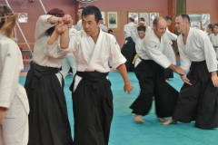Der japanische Meister Abe zeigt wirkungsvolle Techniken mit großer Eleganz.