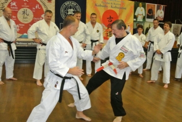 H.D. Rauscher lehrte Wurftechniken für Kata Bunkai