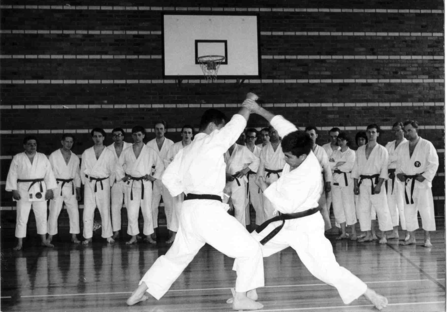 Lehrgang in Bad Godesberg 1965 mit Kase, Kanazawa, Enoeda und Shirai