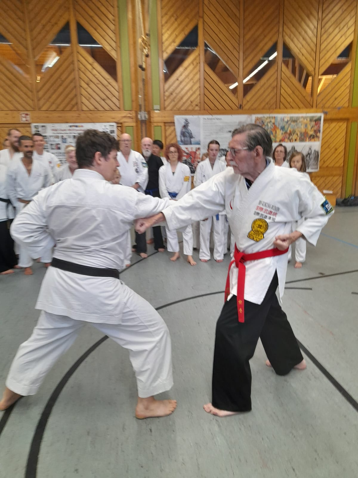 H.D. Rauscher unterrichtet Karate-Do