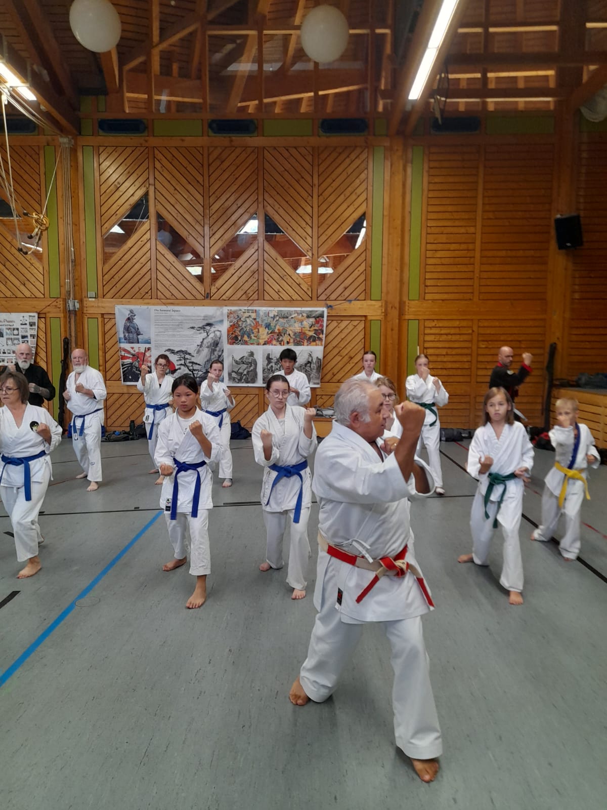 Luis Inostroza unterrichtet Karate
